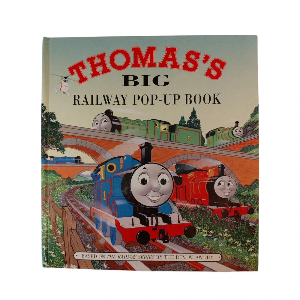 RARE Thomas & Friends Trains Pop Up Book Whistle Bundle
